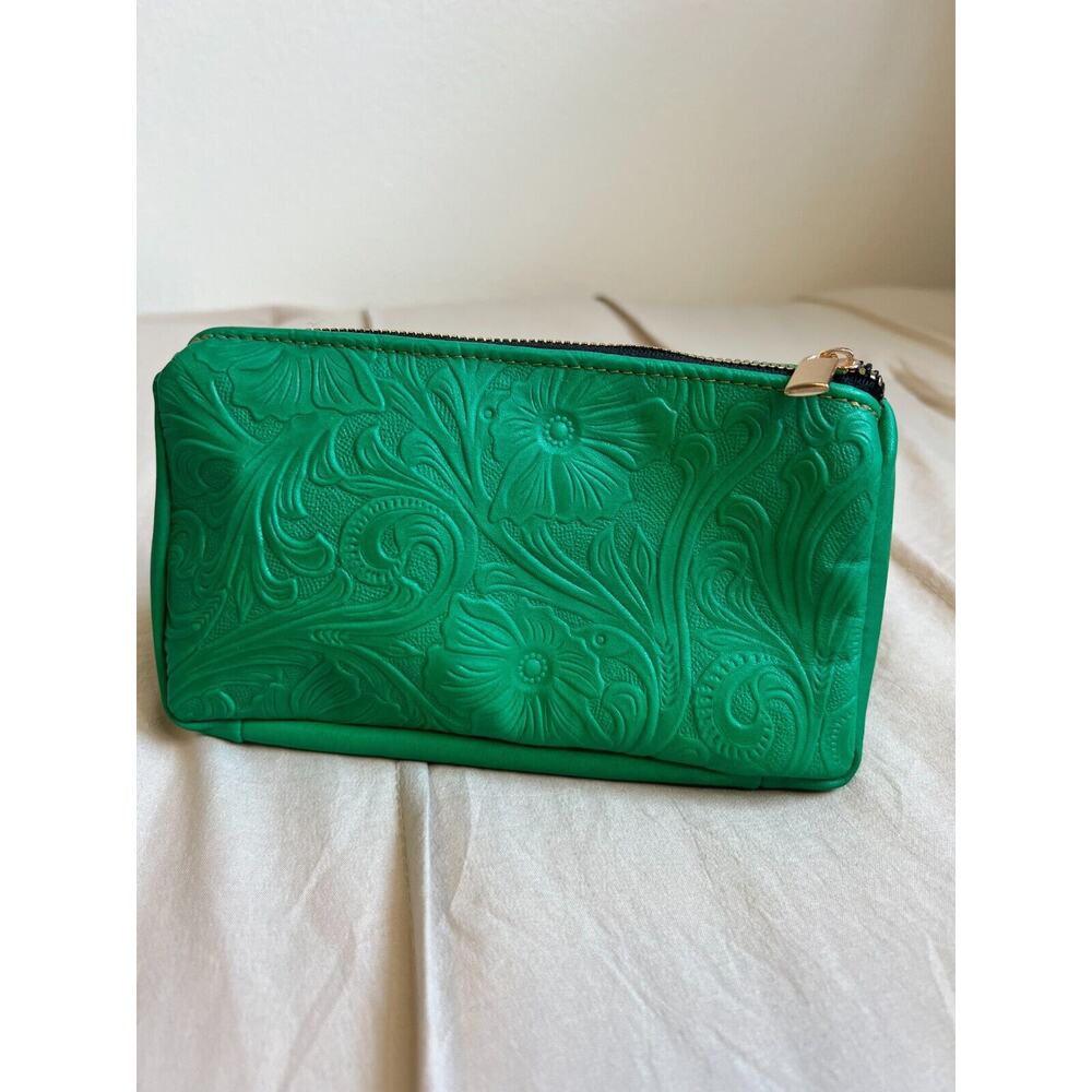 Mexican Leather Cosemetic Bag